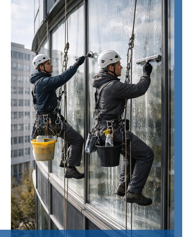 Мойка панорамных окон в Фрязине от 363 р. заказать у ВЫСОТНИК-Фрз