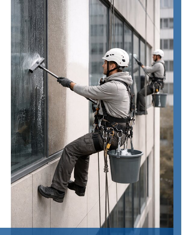 Мойка фасадов зданий в Фрязине под ключ от 363 р. | ВЫСОТНИК-Фрз