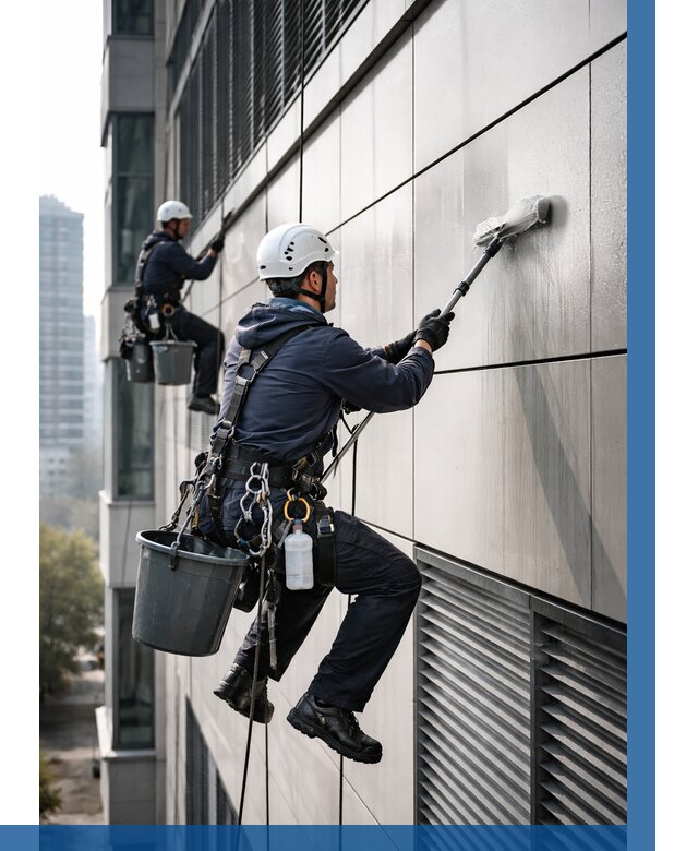 Мойка вентилируемого фасада в Фрязине от 260 р. | ВЫСОТНИК-Фрз