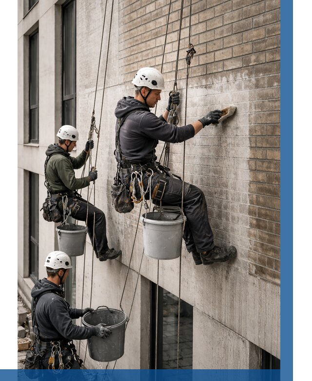 Удаление высолов с фасада в Фрязине от 260 р. | ВЫСОТНИК-Фрз