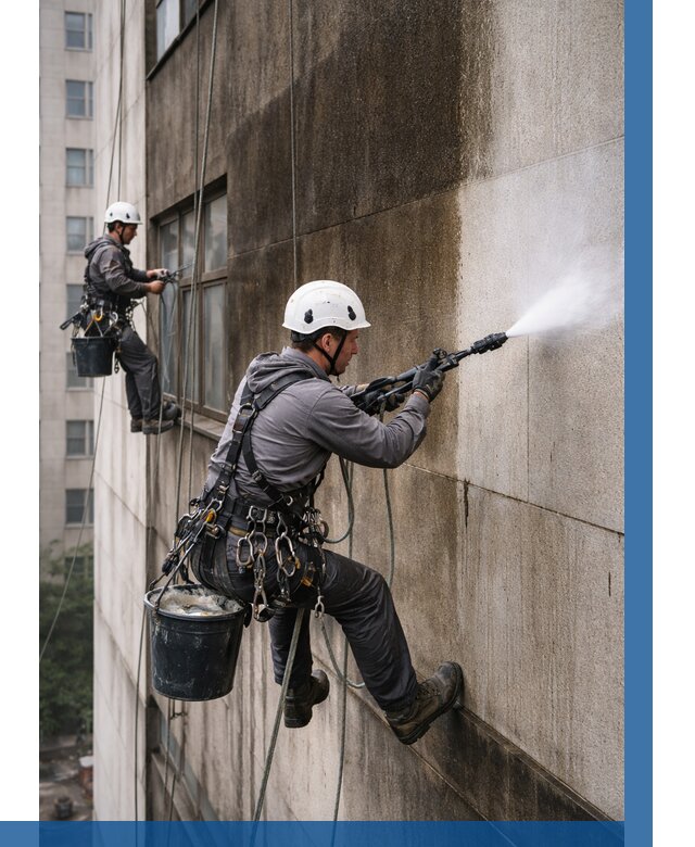 Очистка фасада от копоти в Фрязине от 260 р. | ВЫСОТНИК-Фрз