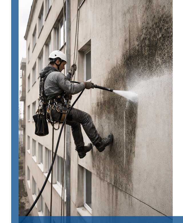 Профессиональная очистка фасадов от плесени в Фрязине