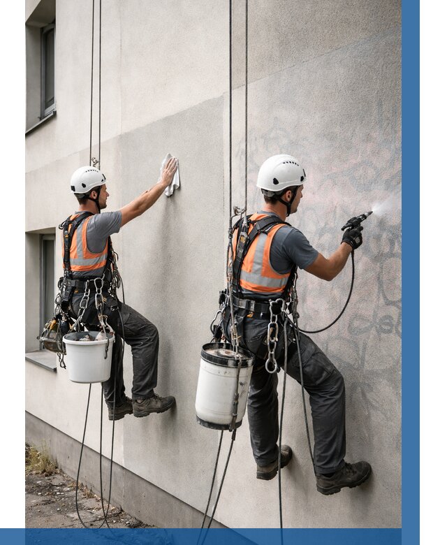 Антиграффити покрытие фасада в Фрязине от 623 р. | ВЫСОТНИК-Фрз