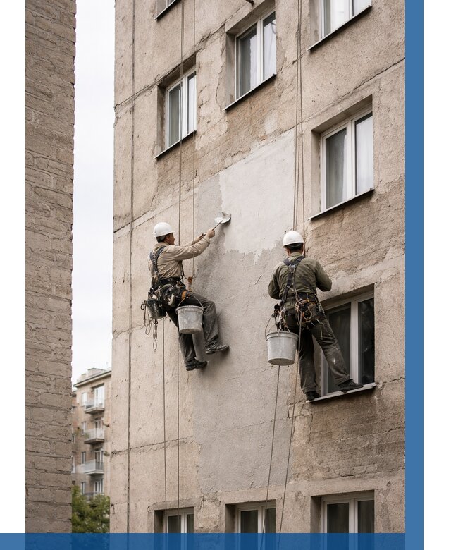 Косметический ремонт фасада в Фрязине от 1142 р. | ВЫСОТНИК-Фрз