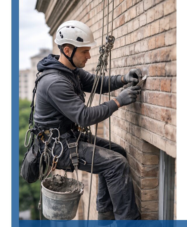 Качественный ремонт кирпичной кладки фасада в Фрязине с гарантией