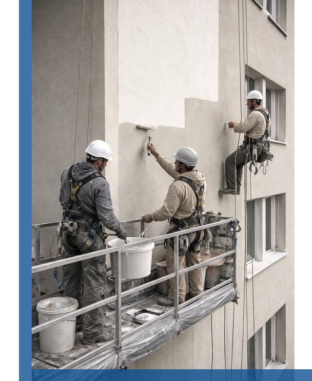 Покраска оштукатуренного фасада в Фрязине под ключ с гарантией