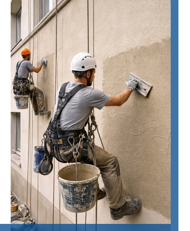 Декоративная штукатурка фасада в Фрязине от 1246 р. | ВЫСОТНИК-Фрз