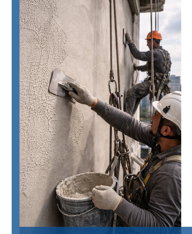 Декоративная штукатурка фасада с утеплением и защитой в Фрязине