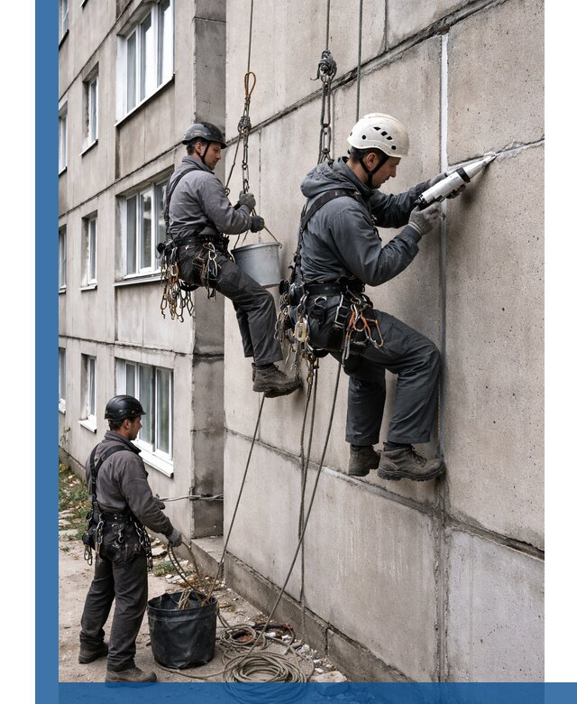 Герметизация межпанельных швов в Фрязине с гарантией герметичности