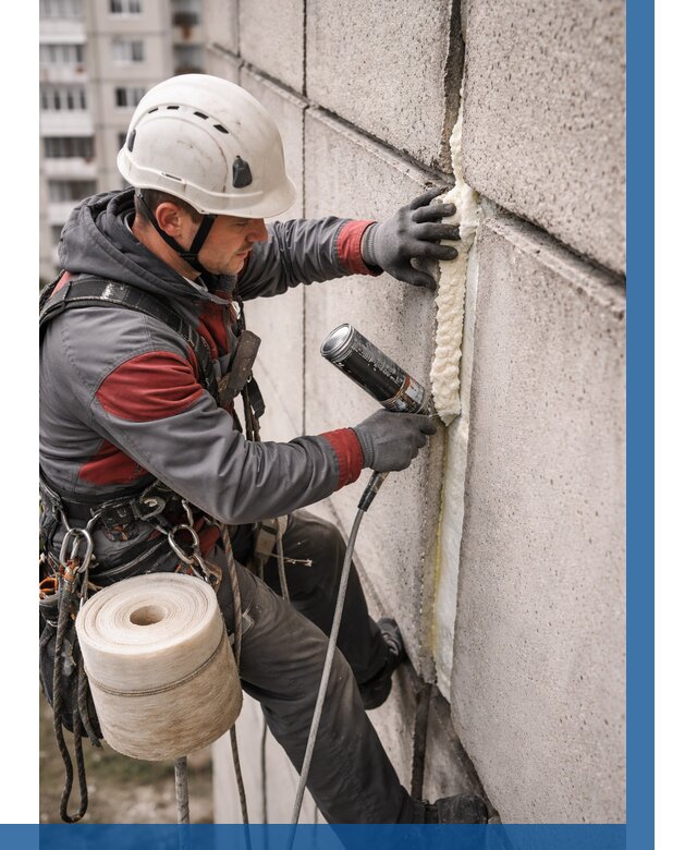 Утепление межпанельных швов в Фрязине от 727 р. | ВЫСОТНИК-Фрз