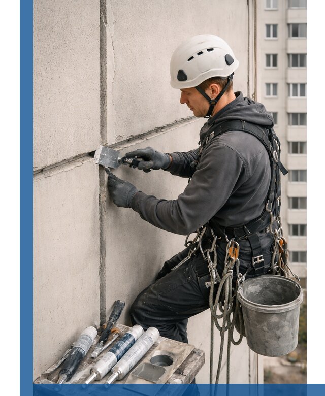 Ремонт межпанельных швов в Фрязине герметизация и восстановление