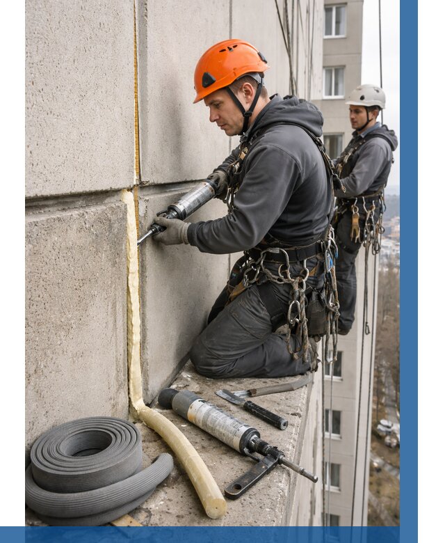 Теплый шов межпанельные швы в Фрязине от 727 р. | ВЫСОТНИК-Фрз