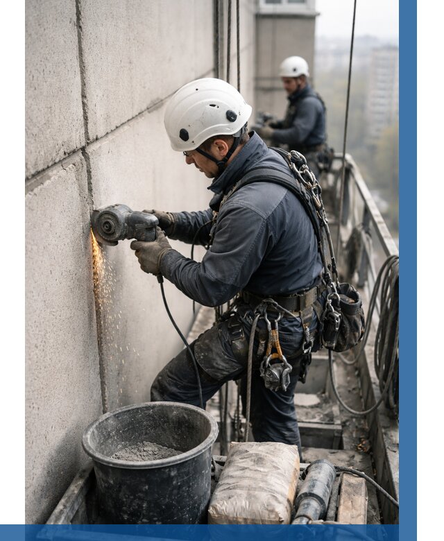 Штробление межпанельных швов в Фрязине от 1246 р. | ВЫСОТНИК-Фрз