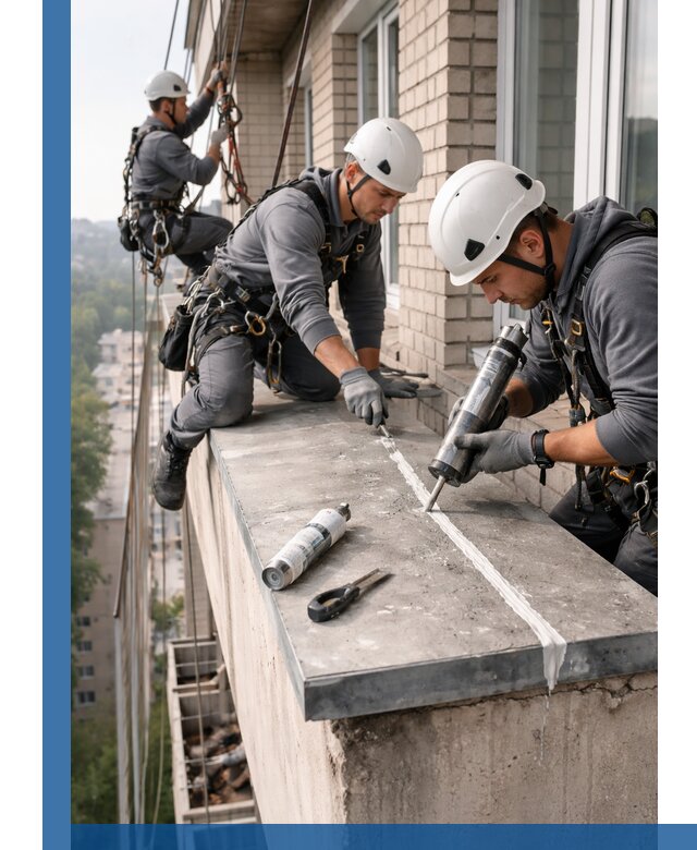 Герметизация балконного козырька в Фрязине профессионально