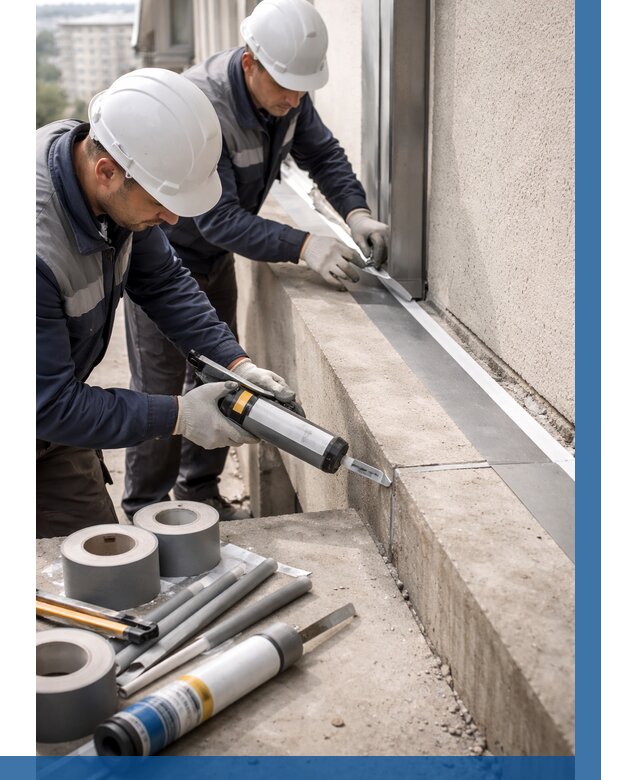 Герметизация примыкания балкона в Фрязине от 4673 р. | ВЫСОТНИК-Фрз