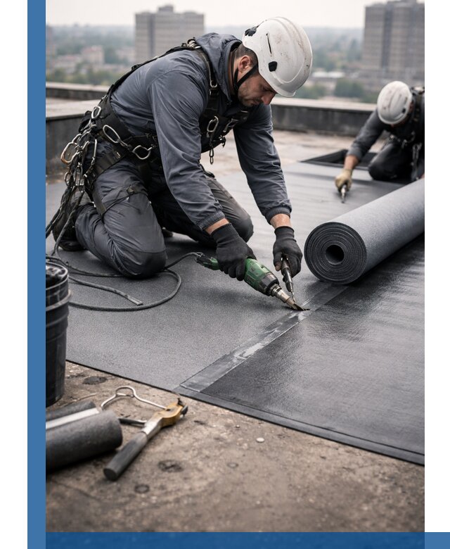 Ремонт мягкой кровли в Фрязине с выездом промальпинистов