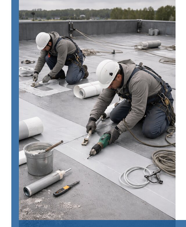 Ремонт мембранной кровли в Фрязине качественно и с гарантией