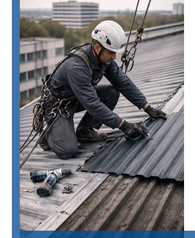 Ремонт профнастила на кровле в Фрязине, работы под ключ