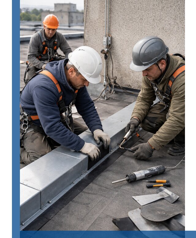 Ремонт кровельных примыканий в Фрязине профессионально