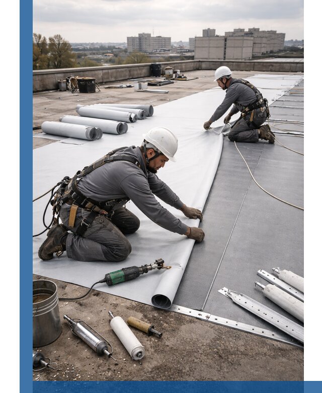 Монтаж мембранной кровли в Фрязине для промышленных зданий