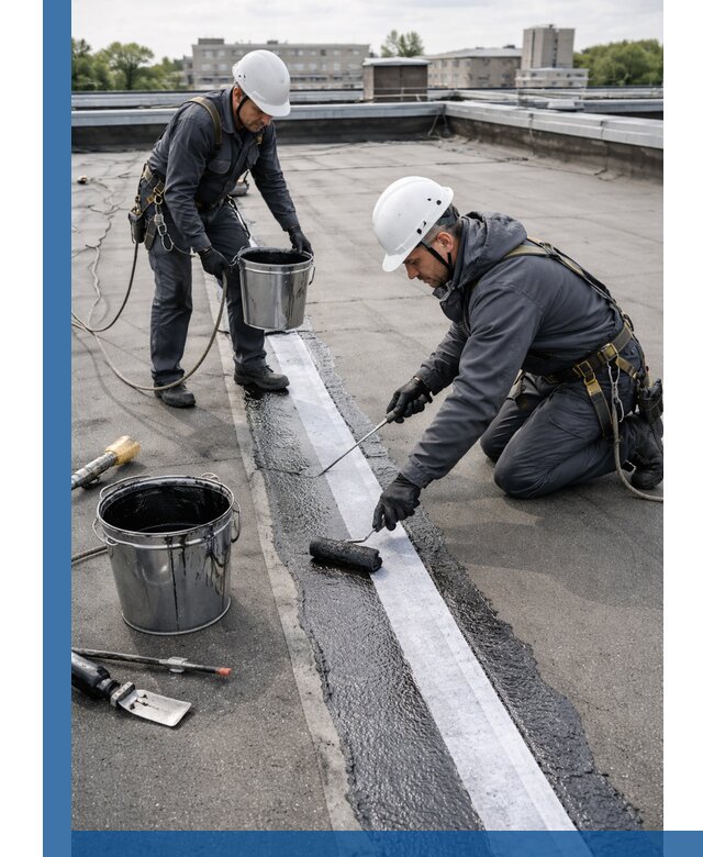 Гидроизоляция кровли мастикой в Фрязине надежная защита