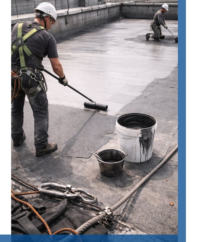 Гидроизоляция кровли жидкой резиной в Фрязине от 519 р. | ВЫСОТНИК-Фрз