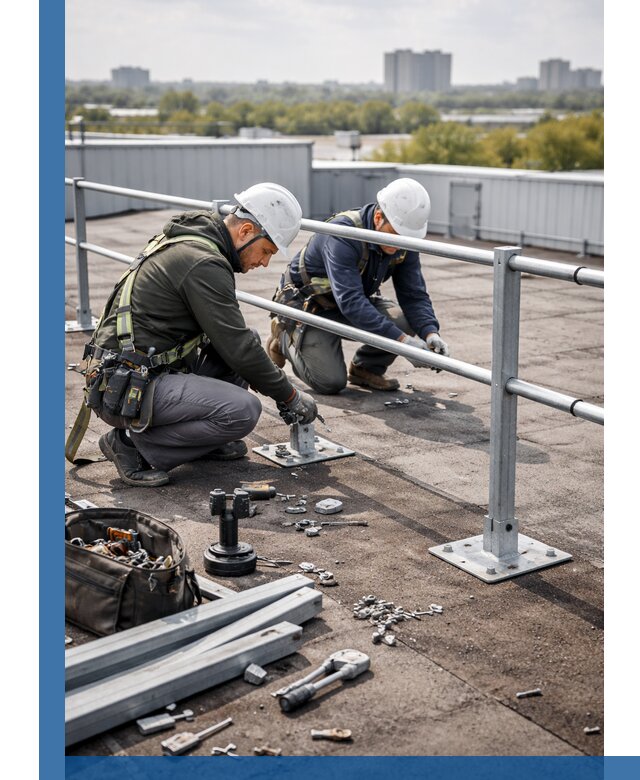 Монтаж кровельного ограждения в Фрязине под ключ с гарантией