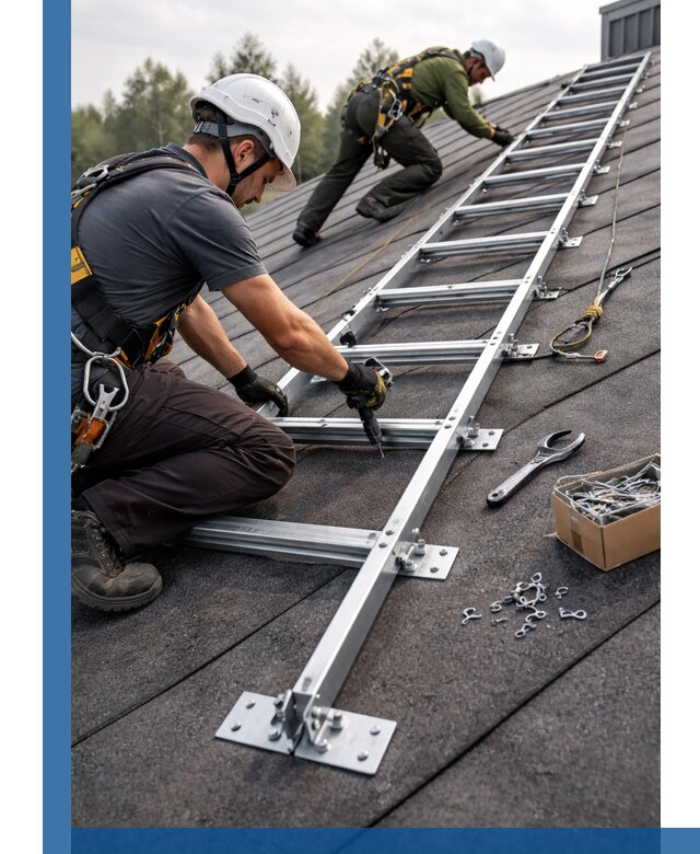 Профессиональный монтаж кровельной лестницы в Фрязине под ключ