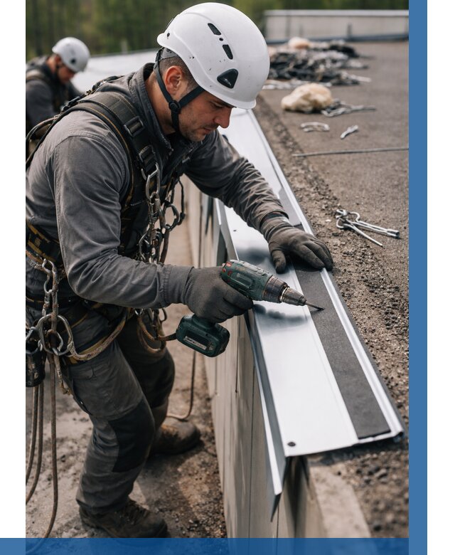 Монтаж капельника на кровле в Фрязине от 312 р. | ВЫСОТНИК-Фрз