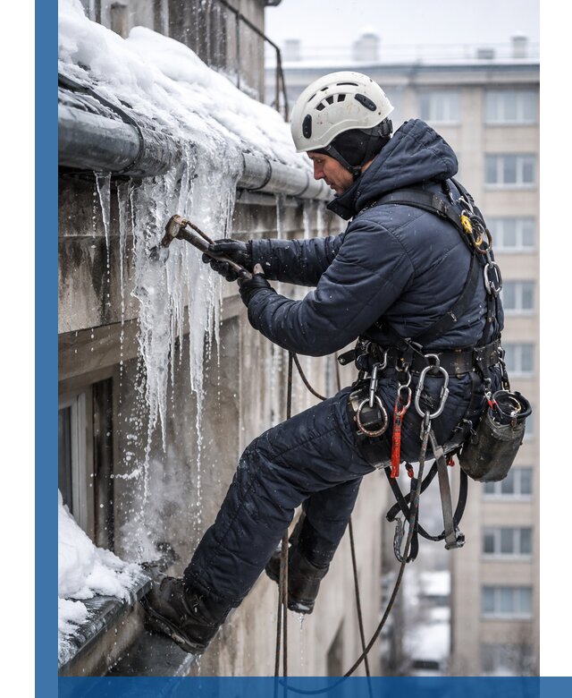 Удаление наледи и чистка водостоков в Фрязине оперативно и безопасно