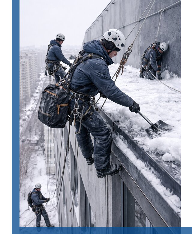 Абонентское обслуживание кровли зимой в Фрязине регулярный уход