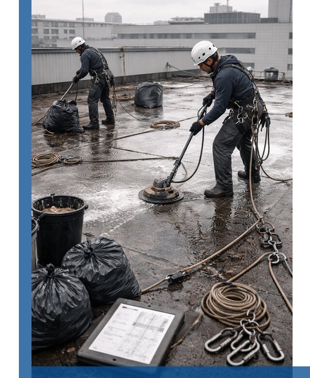 Плановая очистка кровли по графику в Фрязине для безопасности