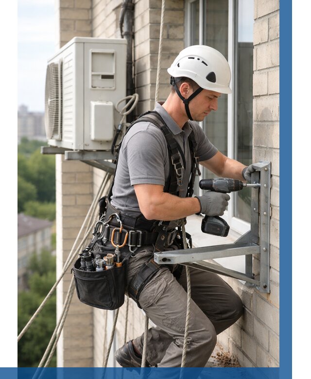 Установка кронштейнов кондиционера в Фрязине от 3635 р. | ВЫСОТНИК-Фрз