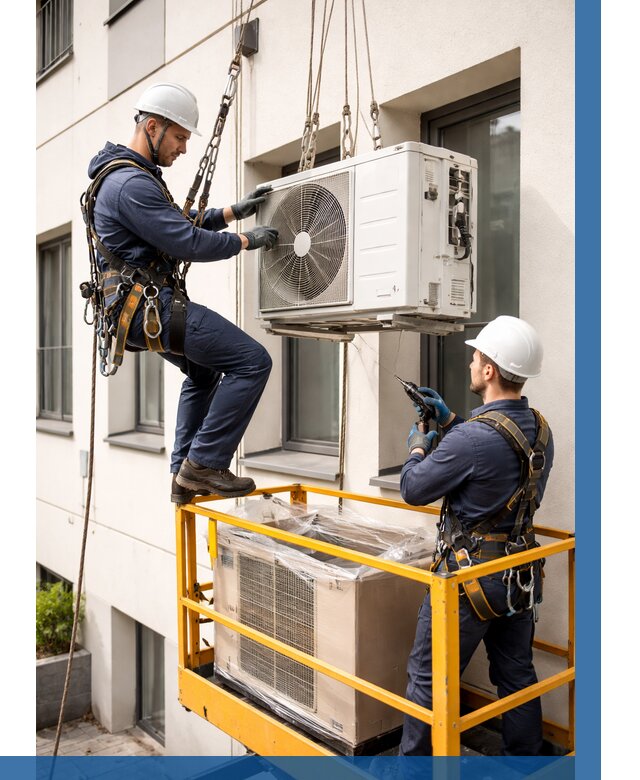 Демонтаж внешнего блока кондиционера в Фрязине от 3635 р. | ВЫСОТНИК-Фрз