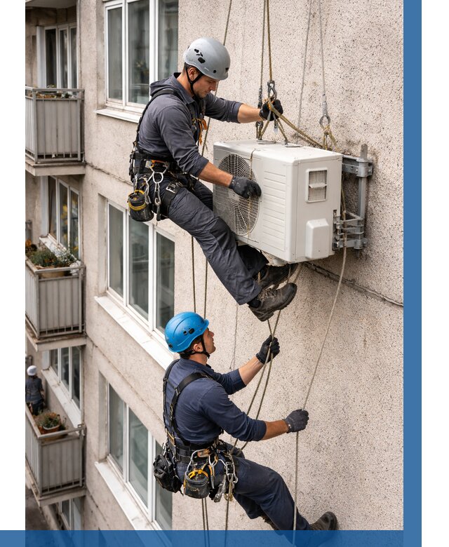 Перенос внешнего блока кондиционера в Фрязине от 9347 р.| ВЫСОТНИК-Фрз