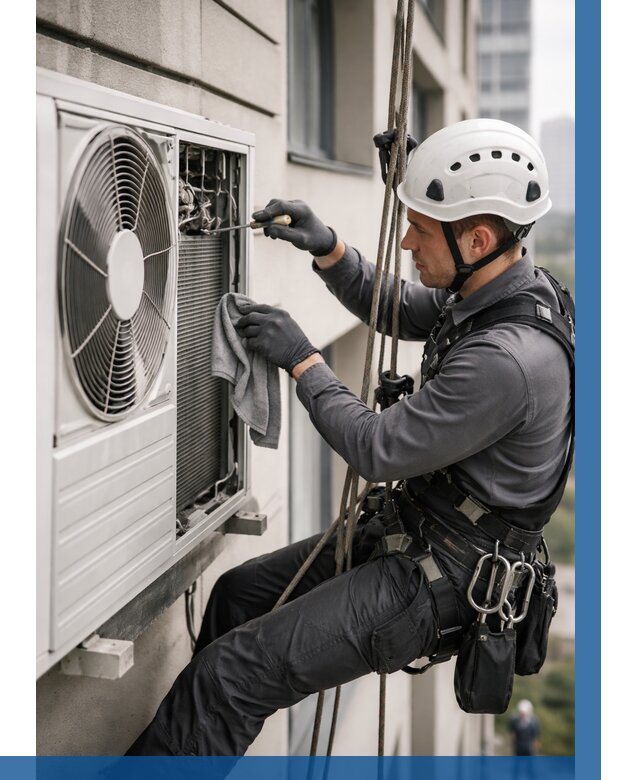 Обслуживание внешнего блока кондиционера в Фрязине от 2804 р.ВЫСОТНИК-Фрз