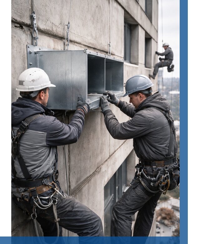 Монтаж вентиляционных коробов в Фрязине от 3116 р. | ВЫСОТНИК-Фрз