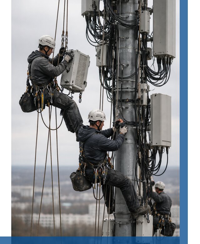 Монтаж оборудования связи на мачте в Фрязине от 7789 р. | ВЫСОТНИК-Фрз