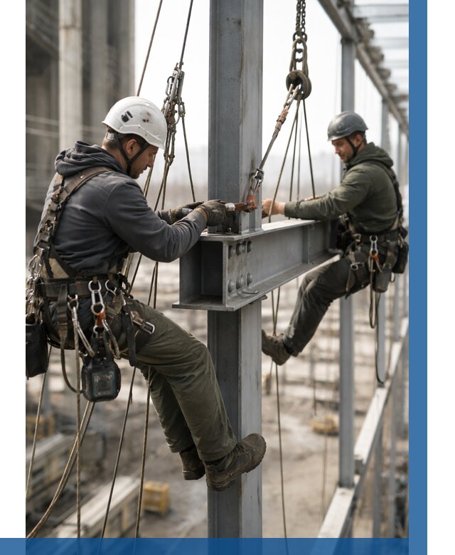 Монтаж металлоконструкций на высоте в Фрязине от 3635 р. | ВЫСОТНИК-Фрз