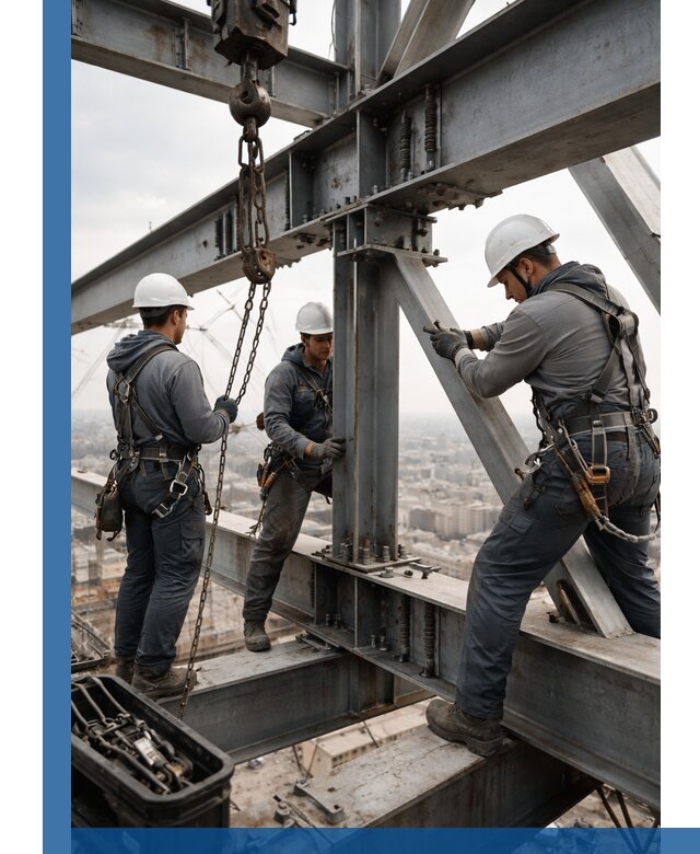 Профессиональный монтаж металлоконструкций на высоте в Фрязине