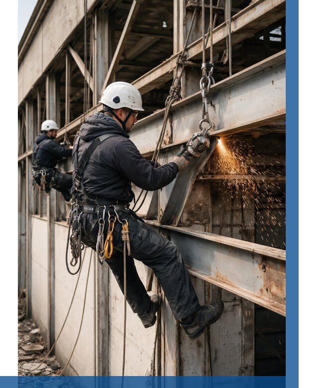 Демонтаж металлоконструкций на высоте в Фрязине от 6750р. |ВЫСОТНИК-Фрз