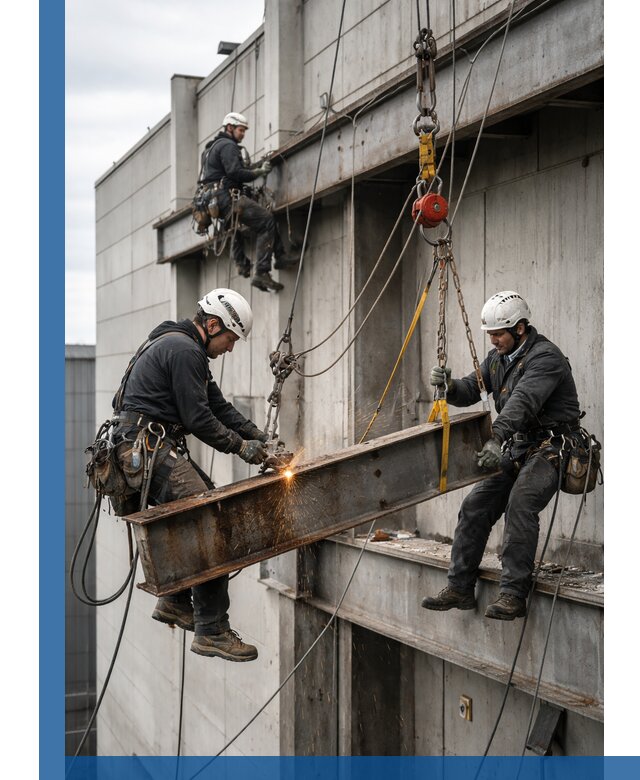 Демонтаж металлоконструкций на высоте в Фрязине под ключ