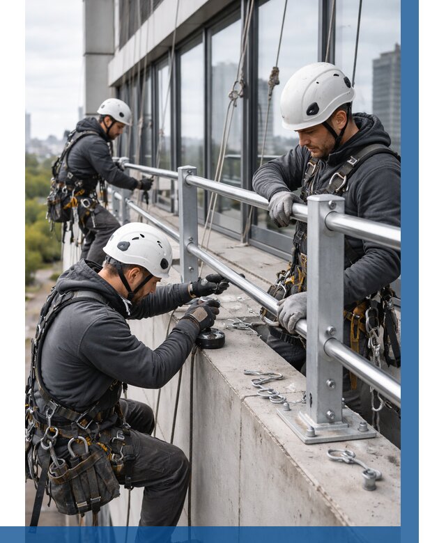 Монтаж ограждений на высоте в Фрязине, от 1246 р. | ВЫСОТНИК-Фрз