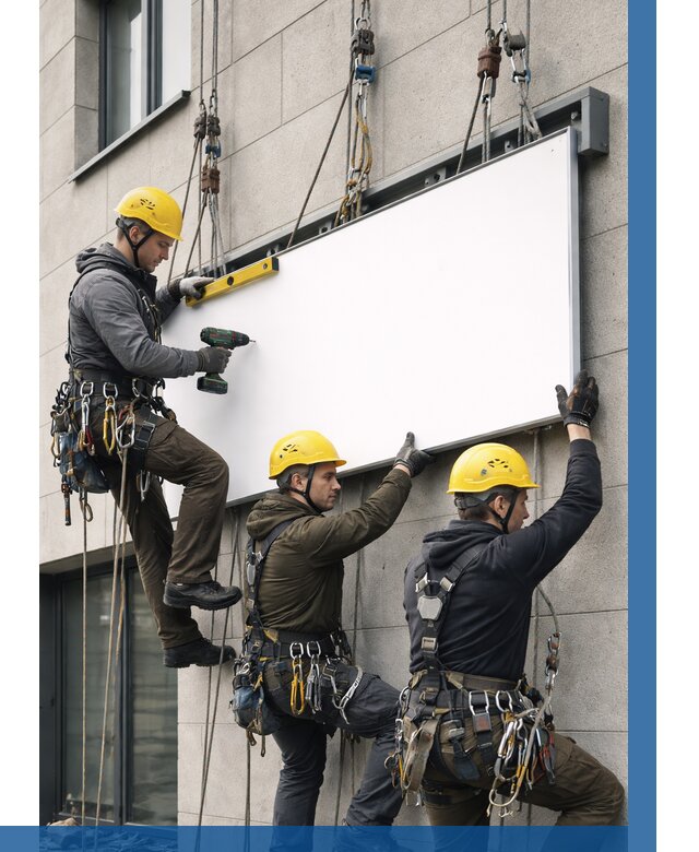 Монтаж рекламной вывески в Фрязине от 8308 р. | ВЫСОТНИК-Фрз