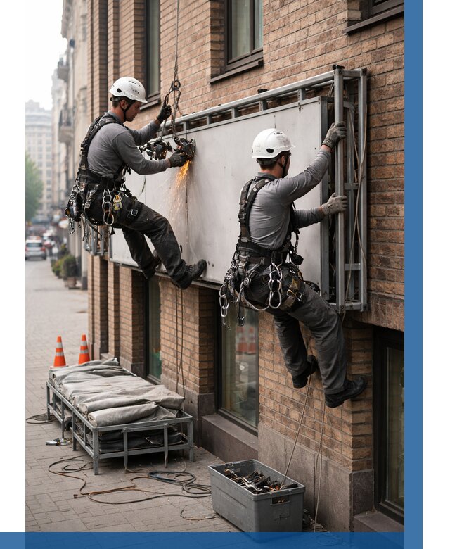 Демонтаж рекламной вывески в Фрязине от 6750 р. | ВЫСОТНИК-Фрз