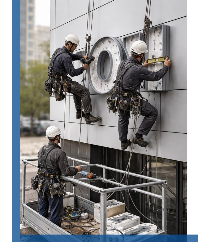 Профессиональный монтаж световых букв в Фрязине под ключ