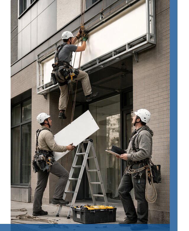 Монтаж светового короба в Фрязине от 6750 р. | ВЫСОТНИК-Фрз