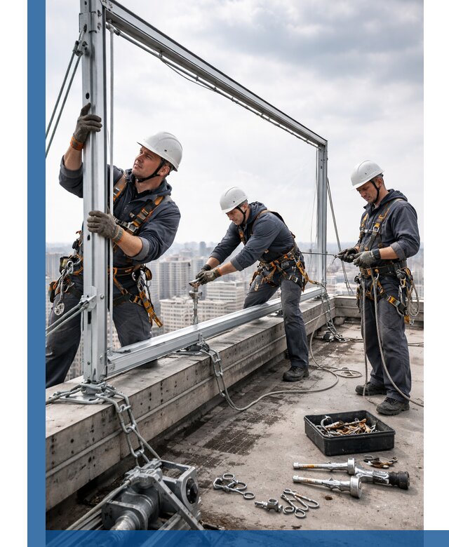 Монтаж крышных рекламных конструкций под ключ в Фрязине