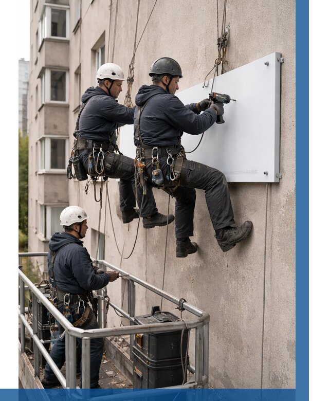 Монтаж табличек и указателей в Фрязине от 3635 р. | ВЫСОТНИК-Фрз