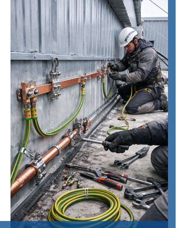 Монтаж заземления здания в Фрязине от 25963 р. | ВЫСОТНИК-Фрз